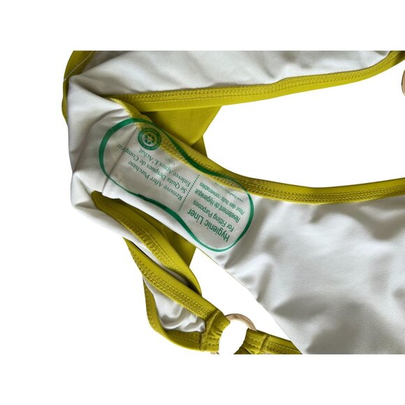 BANANA REPUBLIC Chatreuse Lime Green Bikini Swim Bottoms Size XL NEW NWOT - Picture 5 of 7
